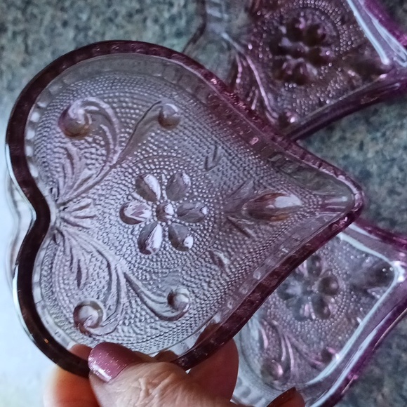 Kitchen Set of 6 Sandwich Glass Catch Alls - Picture 4 of 6